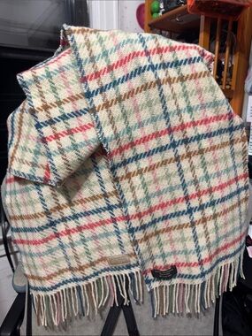 Coach Legacy Multi-Color Plaid Cashmere Scarf